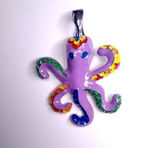 Wearable Art by Roman Octopus Necklace Pendant